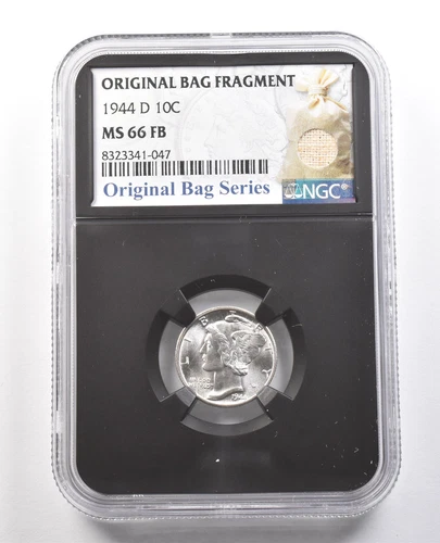 1944-D Mercury Dime Original Bag Fragment MS66 FB NGC *6142