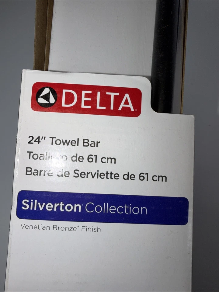 2 Silverton nuevos 24 pulgadas Toallero en bronce veneciano de Delta Foto 3 de 4