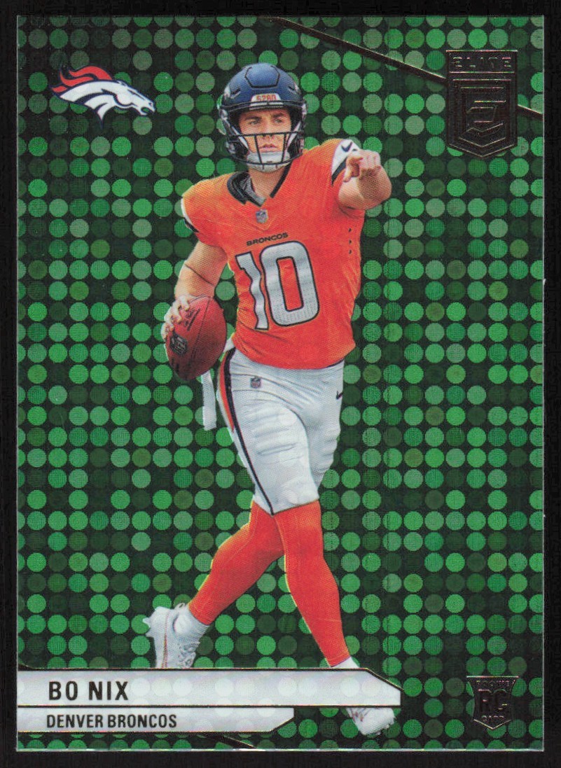 2024 Donruss Elite #175 Bo Nix Green Disco