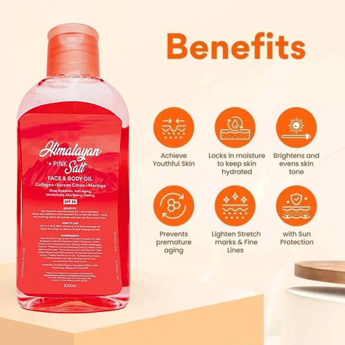 Bonita Himalayan Pink Salt Face and Body Oil - Massage Oil- - Picture 10 of 13