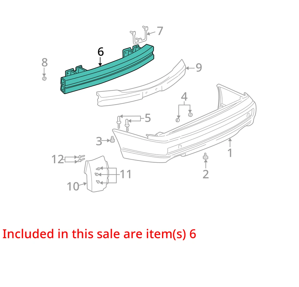 FITS 1998-2004 CADILLAC SEVILLE BAR ASM RR BPR IMP 25715937 -  NEW OEM 25715937 - Image 2 of 3