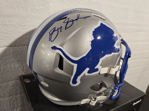 Barry Sanders Certified Autographed Full Size Riddell Replica Helmet JSA COA