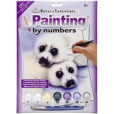 Royal  Langnickel R Small Paint By Number Kit 8.75"X11.75"-Seal  Pup