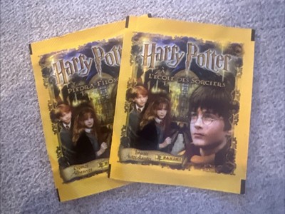 HARRY POTTER PHILOSOPHERS STONE PANINI STICKER PACK SEALED 2001 HOLO - 2 Packs