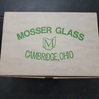 Mosser Glass Pink Depression  Jennifer Set # 12 In Box