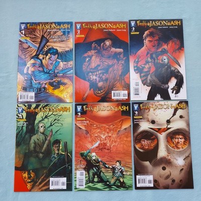 Freddy VS Jason VS Ash # 1-6 Complete Wild Storm Comics 2008, higher grade, HTF