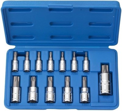 Vector Tamper Proof Torx Bit Socket Set, T8   T60, S2 Steel | One Size 