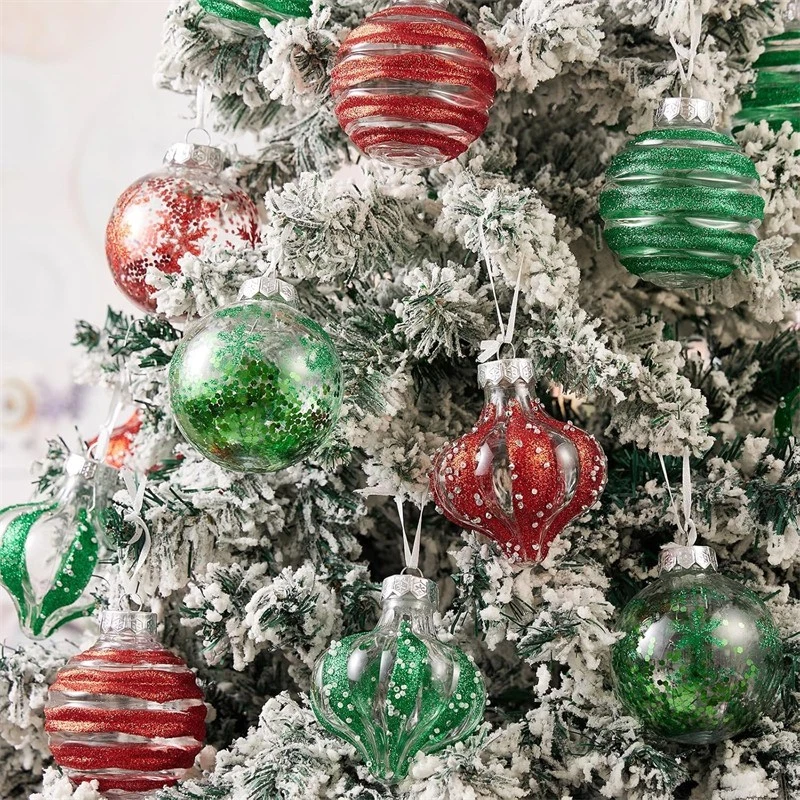 9pcs Christmas Tree Balls Baubles Hanging Ornament Party Xmas Tree Decoration - Image 4 of 4