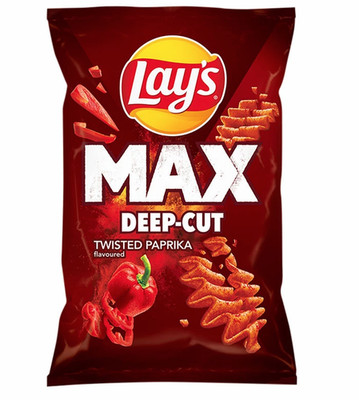 Lay's Max Deep-Cut Twisted Paprika 120g Lays MAX DEEP-CUT Limited Edition NEU