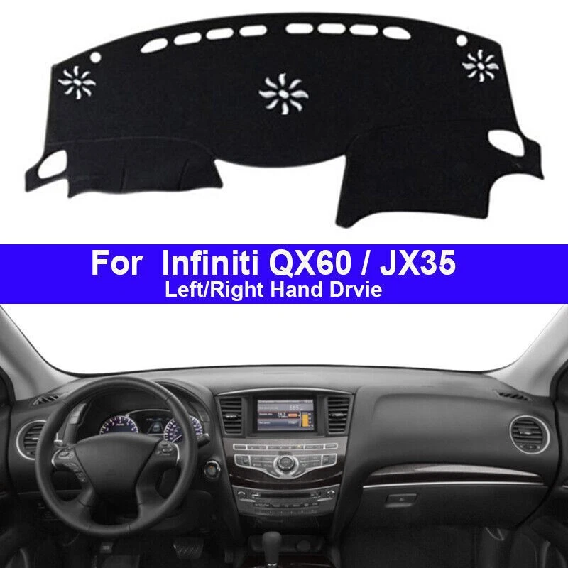 Fit For Infiniti QX60 JX35 2014-20 Non-slip Dash Board Mat Dashboard Carpet Trim Foto 3 de 4