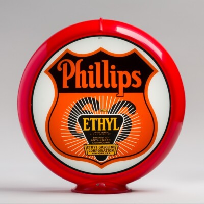 Phillips 66 Ethyl Sunburst 13.5'' in Red Plastic Body (G158) FREE US SHIPPING