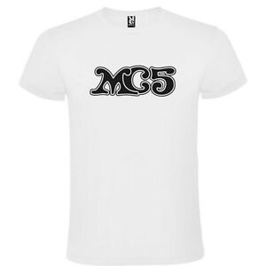 CAMISETA ROLY BLANCA MC5 LOGO HOMBRE 100% ALGODÓN TALLA CAMISETA ROLY BLANCA La Polla Record LOGO HOMBRE ALGODÓN
