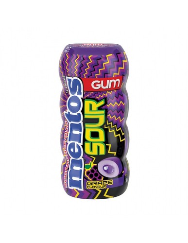Mentos Sour Gum Grape 30g x 10 - 第 1/1 張圖片