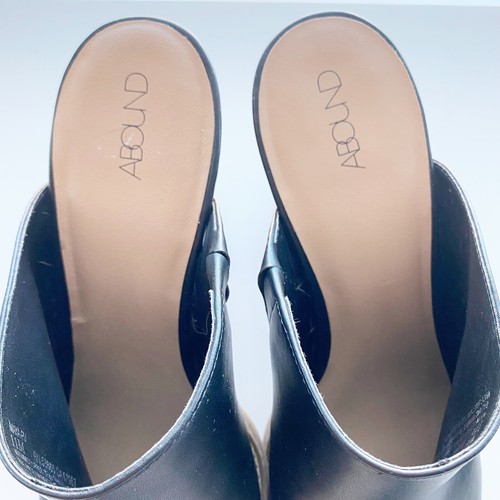 ABOUND Maya Damen-Pantolette schwarz veganes Leder Blockabsatz Größe 11 - Bild 8 von 9