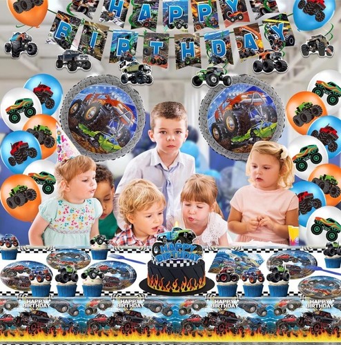 Monster Jam Party Supply 75pces For 10 Guests