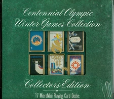 17 MicroMini Decks Playing Cards, "Centennial Olympic Winter Games" USPC, 1996 
