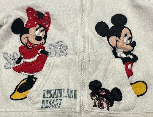 Disney Parks Disneyland Resort 2018 Hooded Sweatshirt Girls Size Small White - Picture 5 of 14