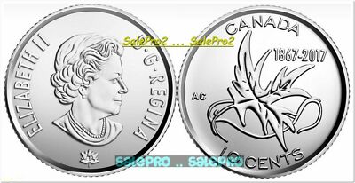 2x CANADA 2017 CANADIAN NICKEL & DIME 150TH ANNIVERSARY 5 & 10