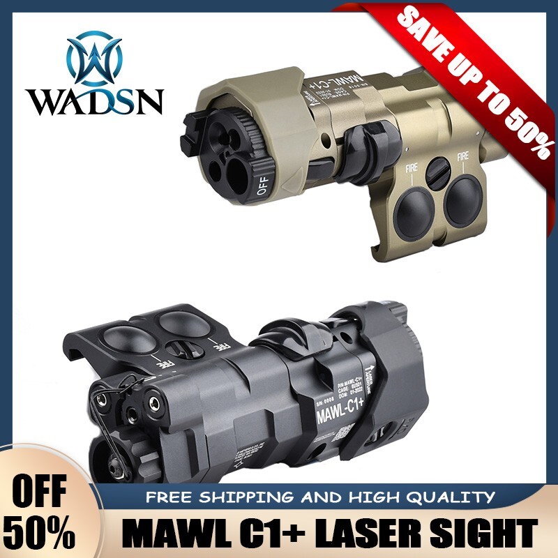 WADSN MAWL C1+ Laser Red Green IR Laser Sight White LED Strobe