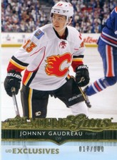 2014-15 Upper Deck Young Guns EXCLUSIVES /100 ROOKIE Johnny GAUDREAU #211 FLAMES
