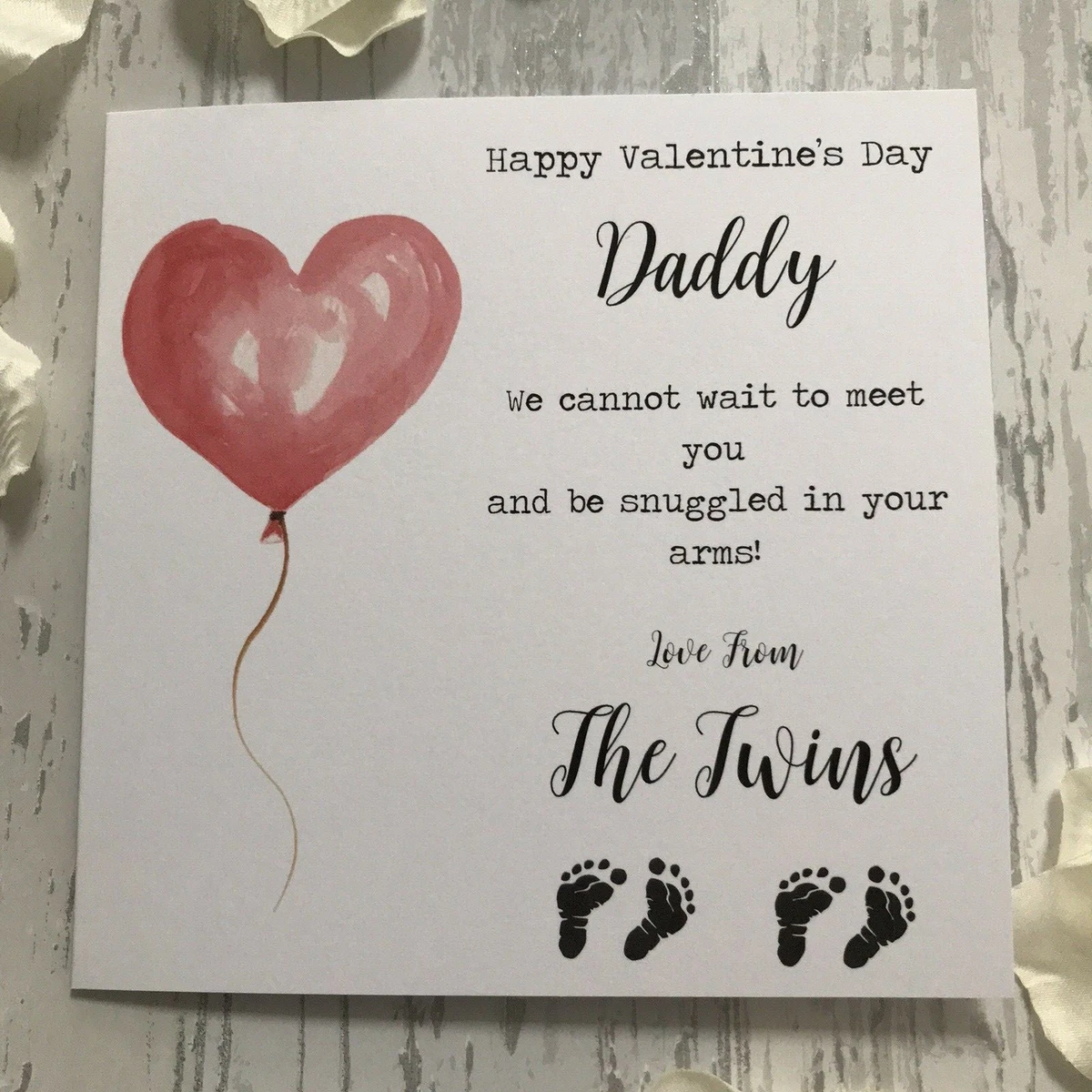 Baby daddy valentines card 2025