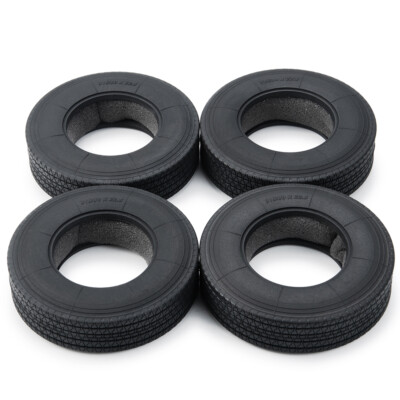 2/4PCS Gummireifen Radreifen Upgrade für 1/14 Tamiya Tractor Truck RC Car