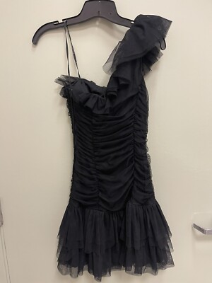 black short masquerade dresses A-Line Black Sequin Feather Short Party Dress Black / 14 main image 0
