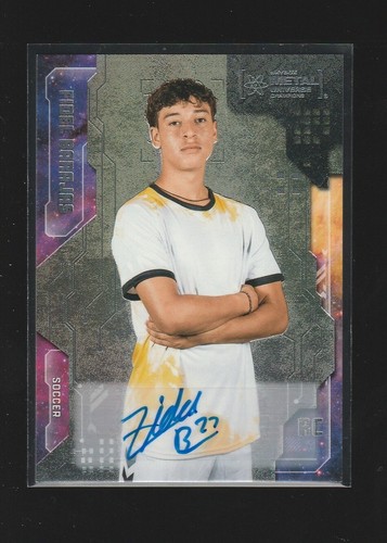 Fidel Barajas 2024 Metal Universe Champions Auto #95 Rookie Card