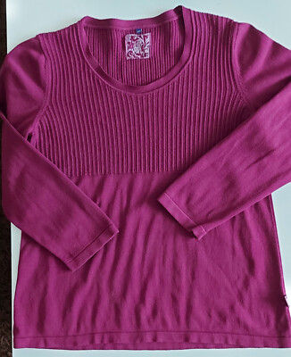 Cecil Pullover Gr. XXL wie 44 Cyclam/Aubergine A-Linie Langarm