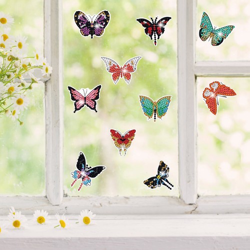 19Pcs Butterfly Diamond Painting Sticker Dancing Butterfly for All Ages - Imagen 11 de 12