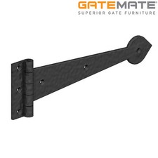 Gatemate Ornamental Heavy Duty Tee Hinge 12 - 18 Inch Dull Black