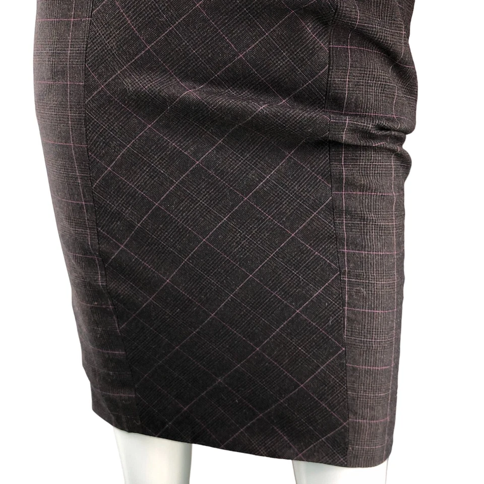 Vestido Ted Baker Mujer Talla 0 Ventana Bodycon Cuello Sin Mangas Gris Foto 4 de 4