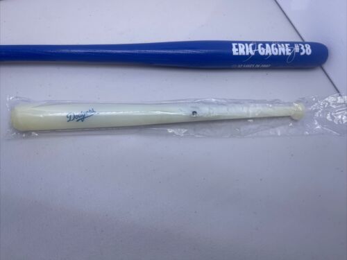 MLB Los Angeles Dodgers Eric Gagne Mini Bat 18"+ Mini 12in Light Up Bat Set VTG - Picture 3 of 11