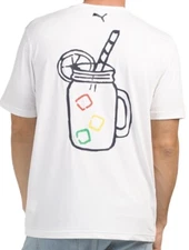 New Puma Cloudspun ARNOLD PALMER Drinks T-Shirts GOLF Umbrella White Size XXL