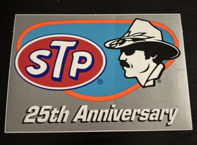 Richard Petty STP 25th Anniversary Sticker Silver King #43 NASCAR Tool Box
