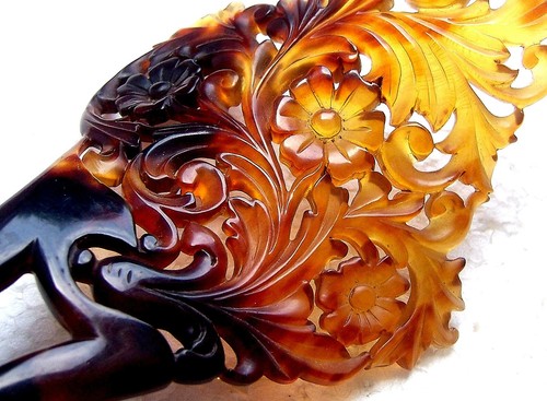 ANTIQUE HAIR COMB -  NO US IMPORT FEES - Foto 20 di 21