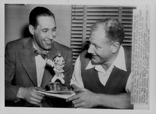 1948 Bob Feller Indians Pitcher & Bill Veeck Wire Photo