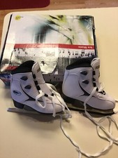 Roces 450511 Women's Model RFG 1 Ice Skate US 13 1/2 Junior White Open Box