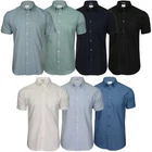 Ben Sherman Mens Button-Down Collar Oxford Shirt, Short Sleeved, Regular Fit