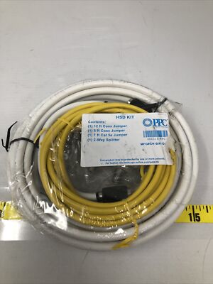 PPC HSD Kit CH-SIK-DATA-02 NWT New Coax Jumper 2 Way Splitter