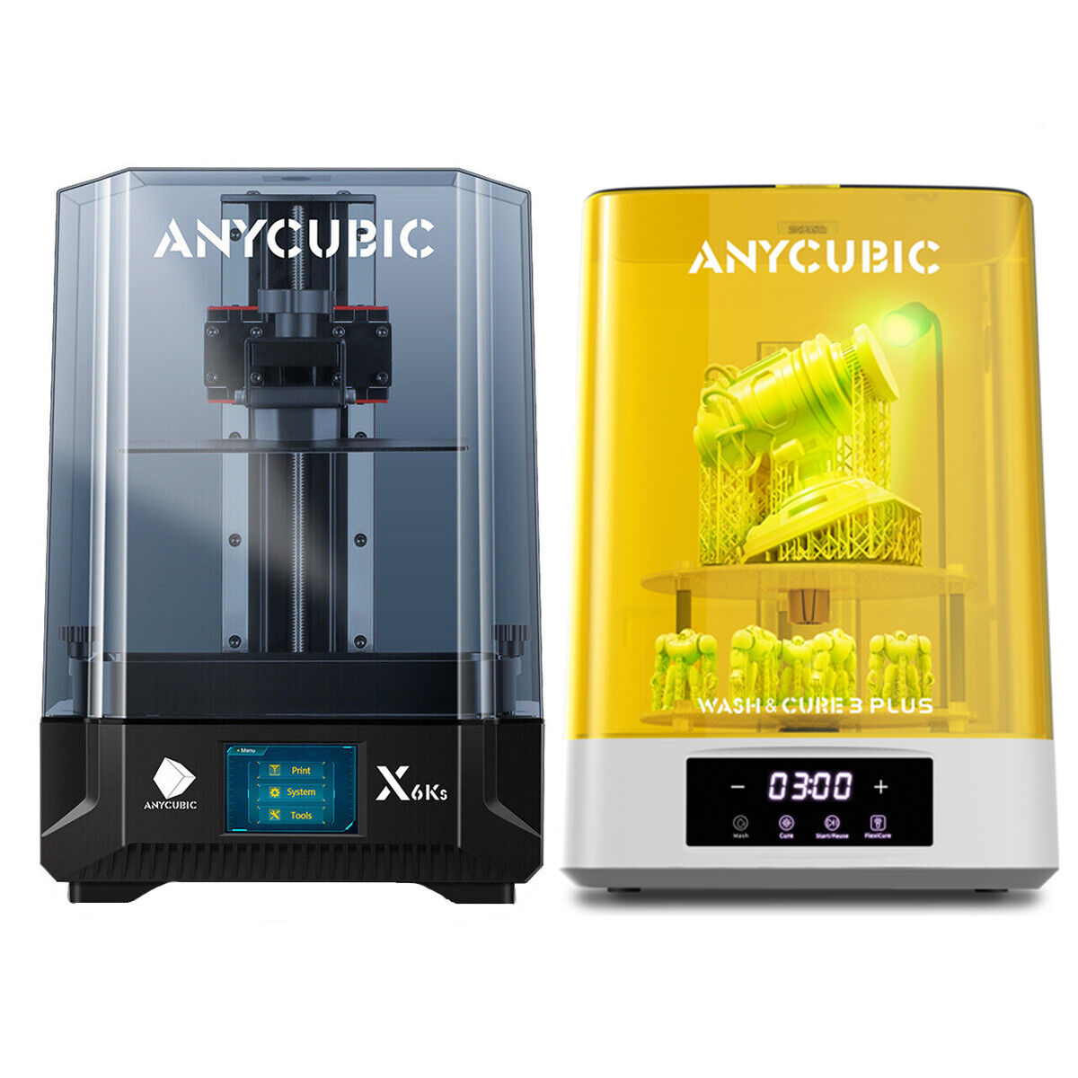 ANYCUBIC 6K Photon Mono X 6Ks SLA Resin 3D Drucker LCD 3D PrinterWash Cure PLUS