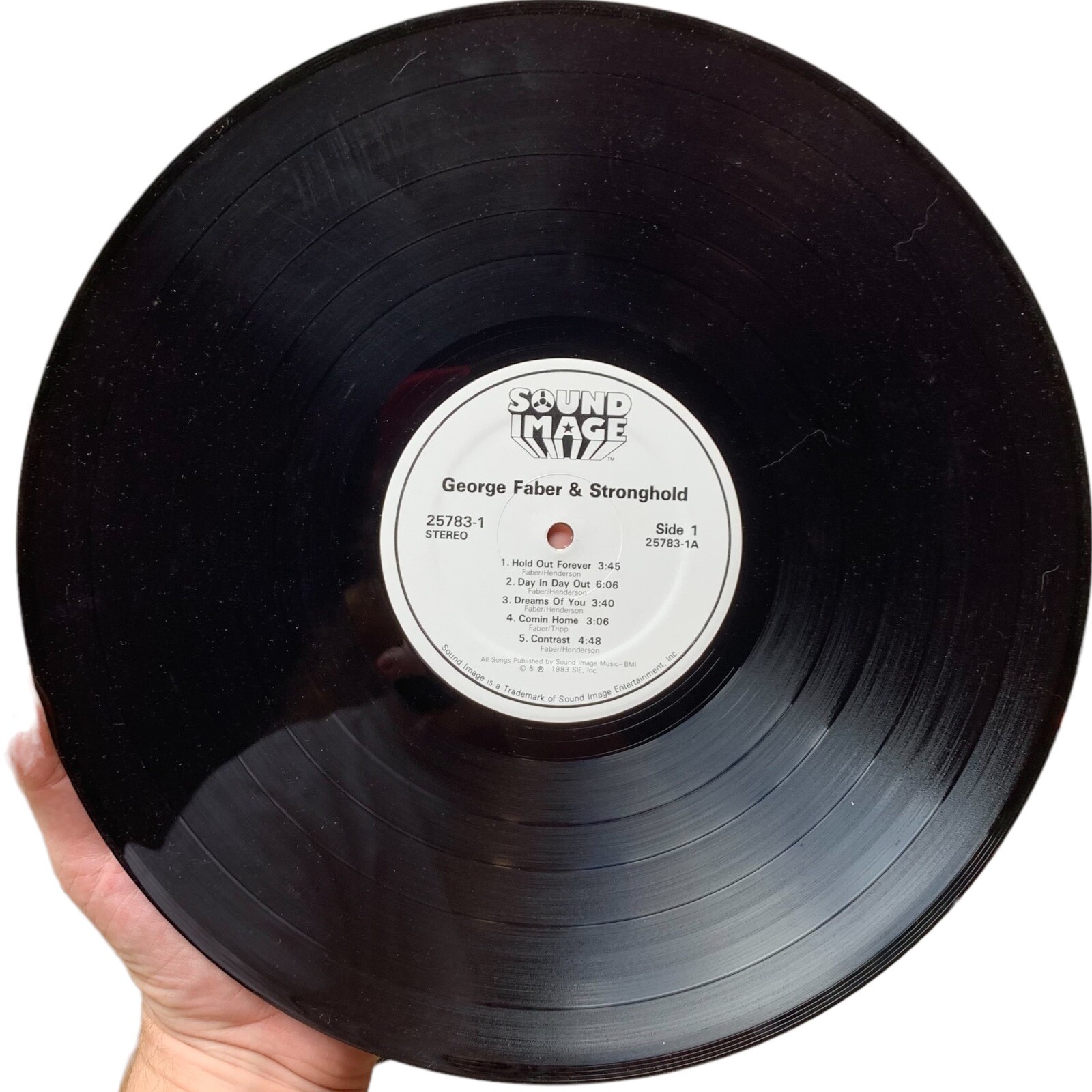 George Faber & Stronghold - S/T (VG+) SIGNED Rare Promo! Vinyl Record ...