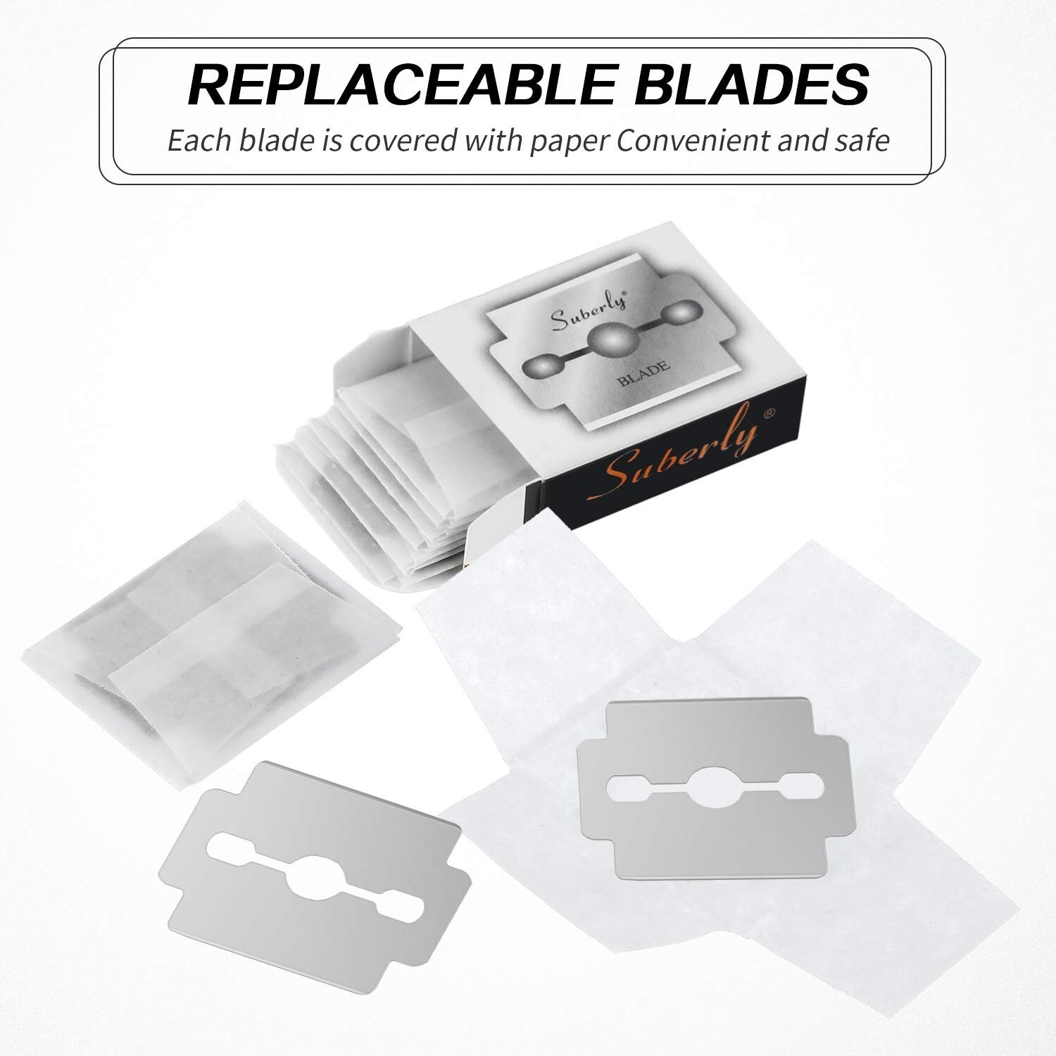 Durable Stainless Steel Callus Shaver Blades - 50 Pieces for Perfect Trimming