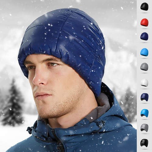Men Warm Beanie Hat Ski Cap Waterproof 