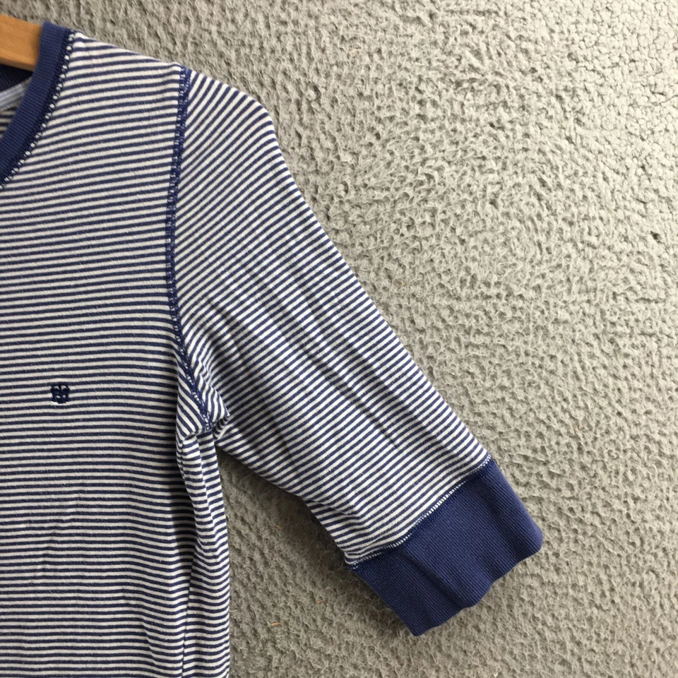 Tommy Hilfiger Camiseta Mujer L Azul Blanco Rayas Manga Corta Pullover Informal Foto 4 de 4