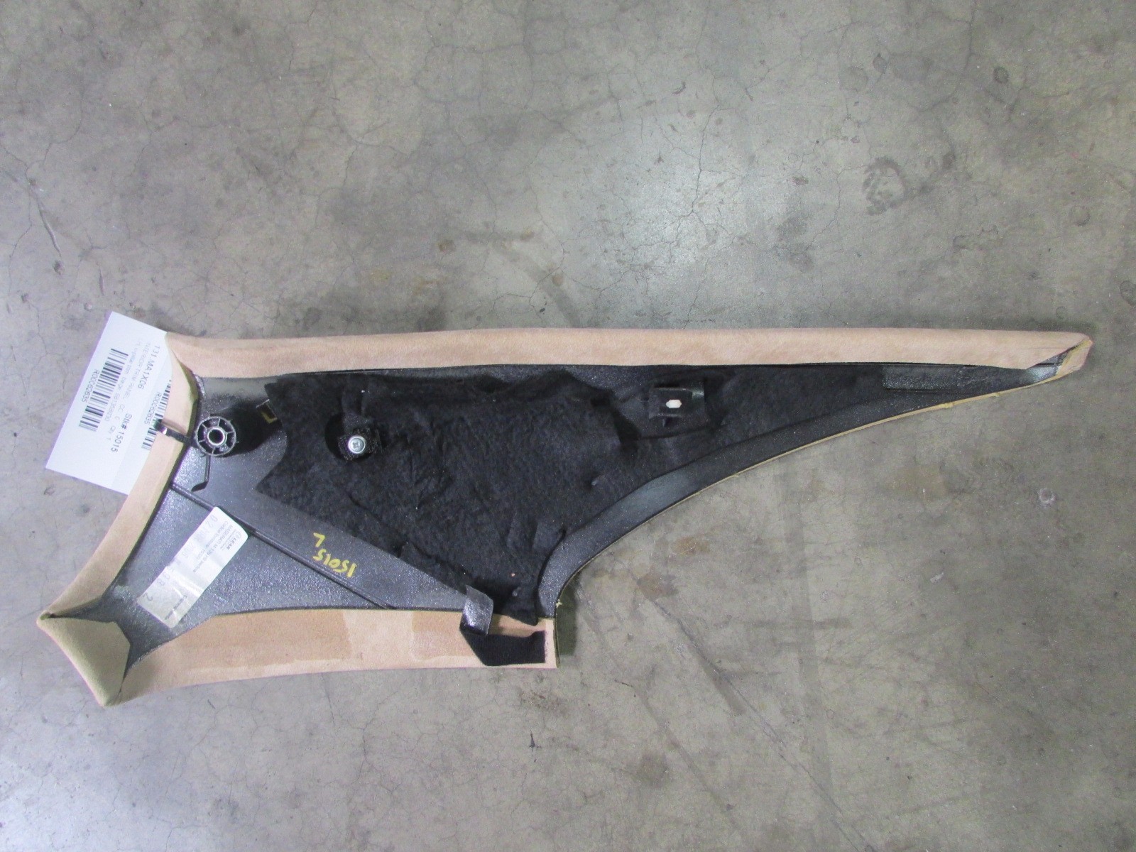 Maserati Quattroporte, LH, Left C-Pillar Trim Panel, Beige, Used, P/N 981358030