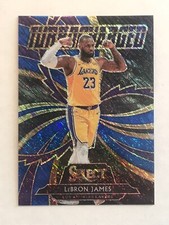 2020-21 Panini Select Turbocharged LeBron James #2 Blue Shimmer