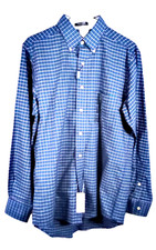 Chaps Classic Fit Oxford green multi medium wrinkle free 15/15.5,34/35 NWT