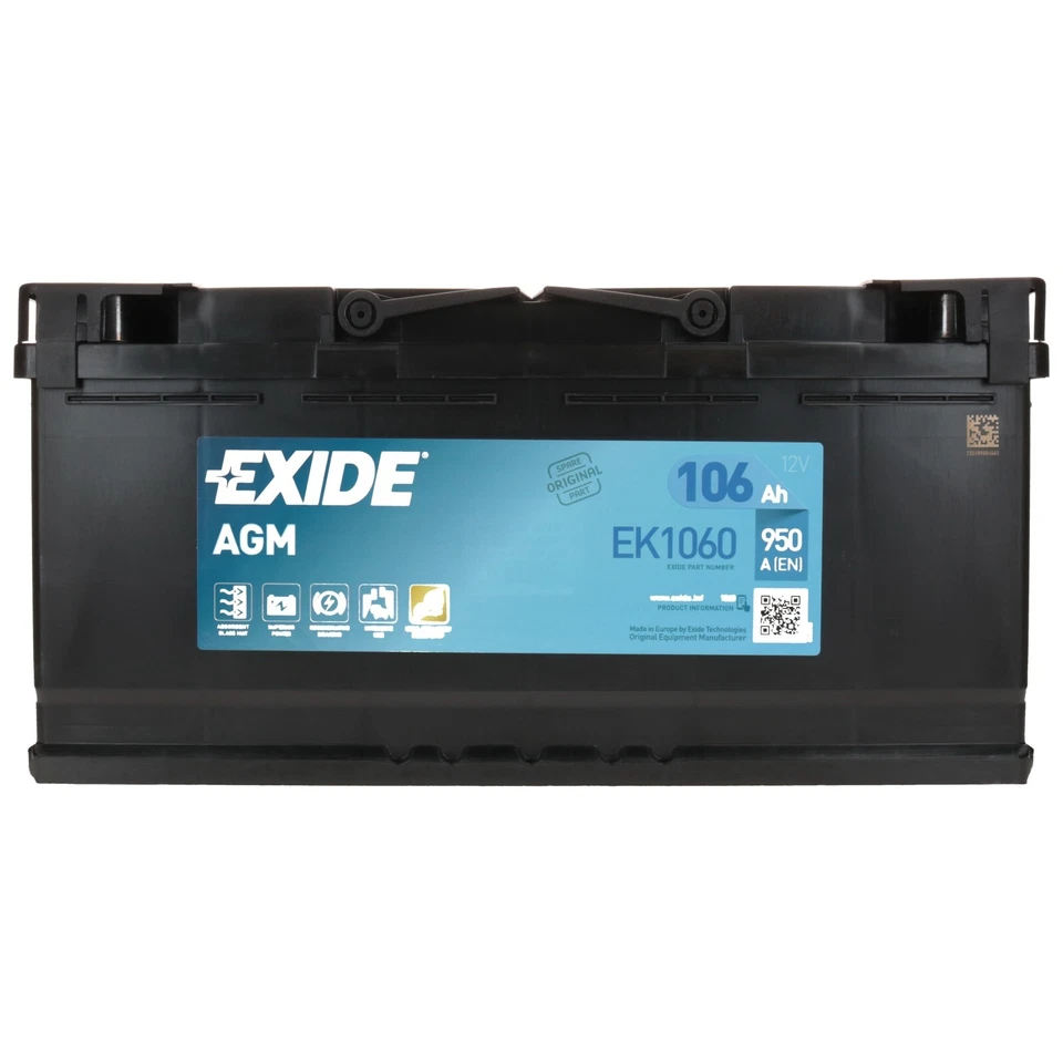 Exide EK1060 AGM Autobatterie 12V 106Ah 950A/EN Start Stopp - Bild 4 von 4