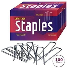 100 Landscape Fabric Staples Garden Stakes Galvanized Sod Staples 6 '' 11 Gauge